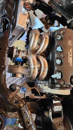 Installed with turbo and wastegate!