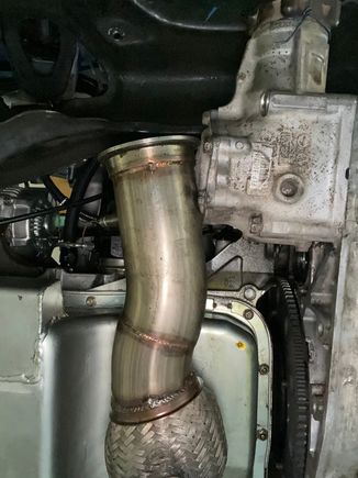 This mock up was just to help get me thinking. The trans wasn’t all the way mated to the block even. 