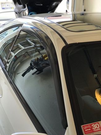 Also found a very clean set of oem window visors. 