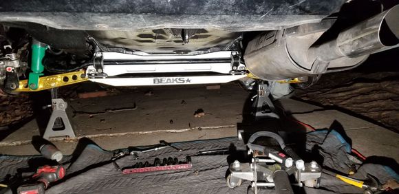 22mm usdm itr sway bar with asr sub frame new skunk 2 lca and tien flex suspension.   Also doing new exhausts piping 