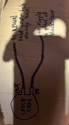 Diagram of oil catch can 