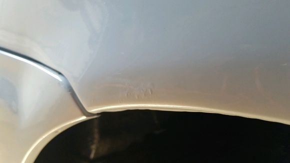 The car has no dents and this is the only area that there is an issue. 