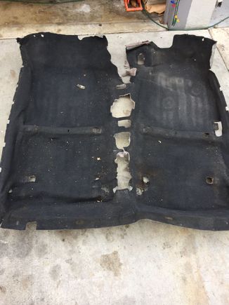 Out with the old carpet 