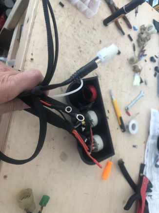 Wired up plx wideband, autometer boost and oil pressure gauge