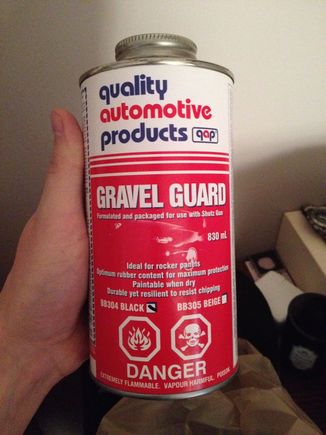 well picked up some rock guard Im join got wire brush the loose stuff off then clean it down with methyl hydrate. Then brush it on.