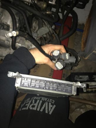 There’s the end of the harness... there’s the p72 ECU.. both came from the same car... someone tell me how to connect the two!!! PLSSS