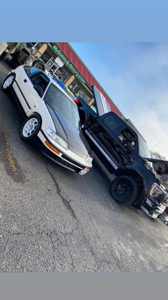 Went out to a local cars and coffee this morning. 1000 hp in one pic lol 