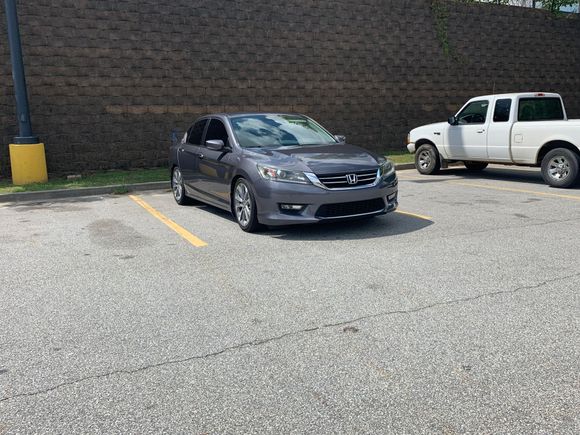 2015 Accord Sport 6sp with D2 lowering springs with stock struts
