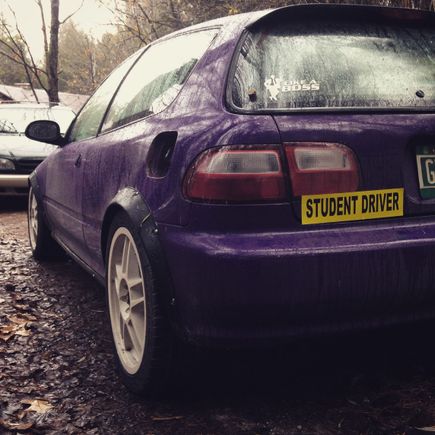 My 94 eg hatch. Posted a while ago when it was still blue. But it has come a long way since then :)