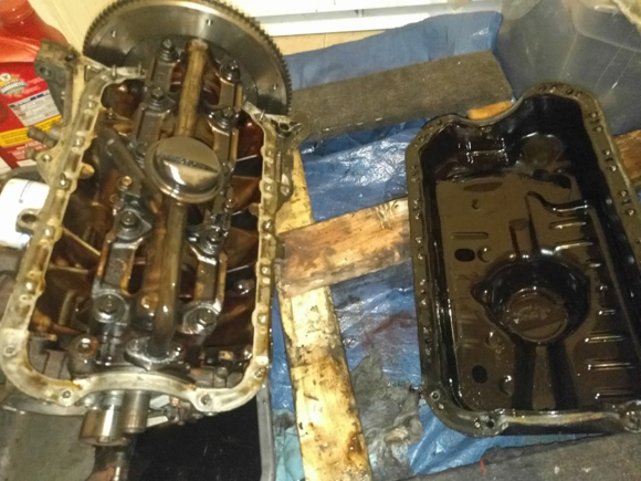 Oil pan gasket replacement
