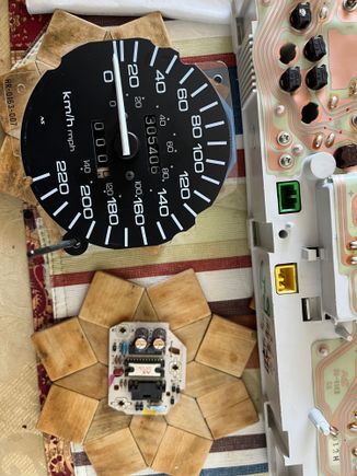 Speedometer board removed