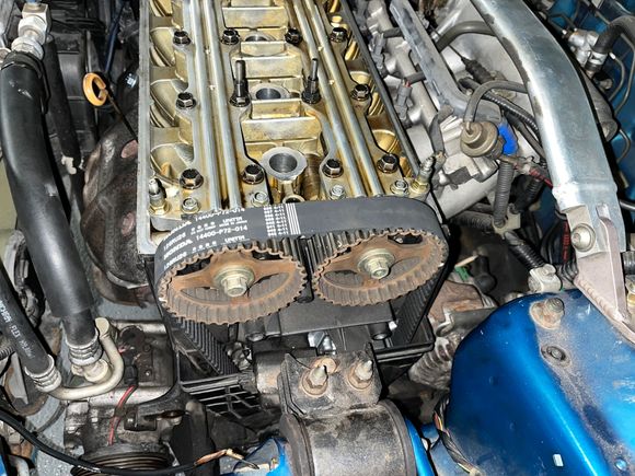 New timing belt is in