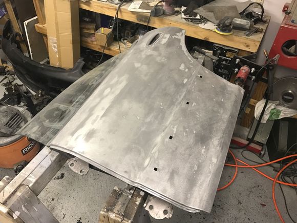 this door by far was the most fucked. had to use air craft stripper and bring it down to bare metal. primered the door and started to shave the moldings