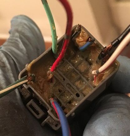 Driver side harness once removed, there should be 15 wires.