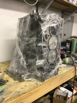 very happy camper today! received my bottom end back from the machine shop, now to scramble to get this together.

hopefully next week i receive my cylinder head back.