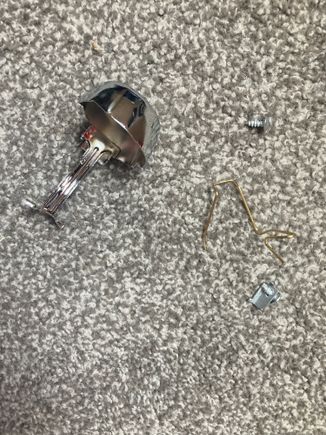 Shield and bulb holder unscrew from the back: