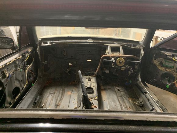 All interior is finally removed.