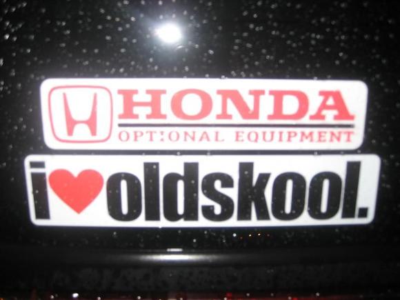 I love my Honda optional parts!