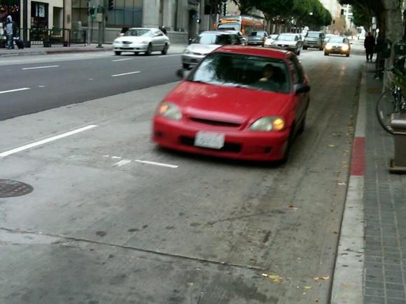 Me driving around Downtown LA<3