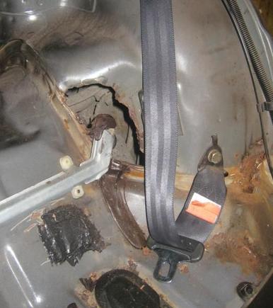 Started to find some rust when I took the interior off.