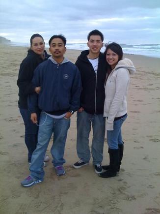 My girl and I with a couple of our friends...