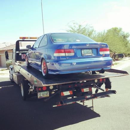 On her way to IPH time to tune TWM ITB's on a S300 ;)