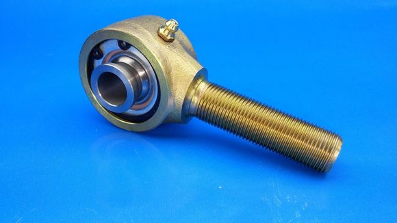 This is the new chromoly johnny joint. I'll be using different high misalignment spacers not in the picture. It's the same width as the original joint bushing joint with the spacers. I'll now have camber and toe adjustments on all the wheels.