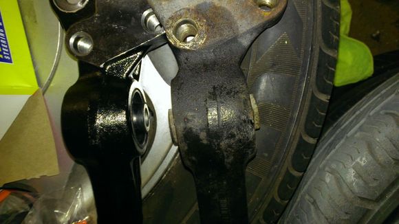 LCA old bushing twisted.