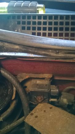 Old MAP sensor was mounted on the firewall.
