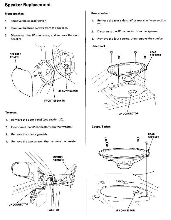 99-00 Civic OEM radio wiring diagram - Honda-Tech - Honda ... 99 honda accord speaker wire diagram 