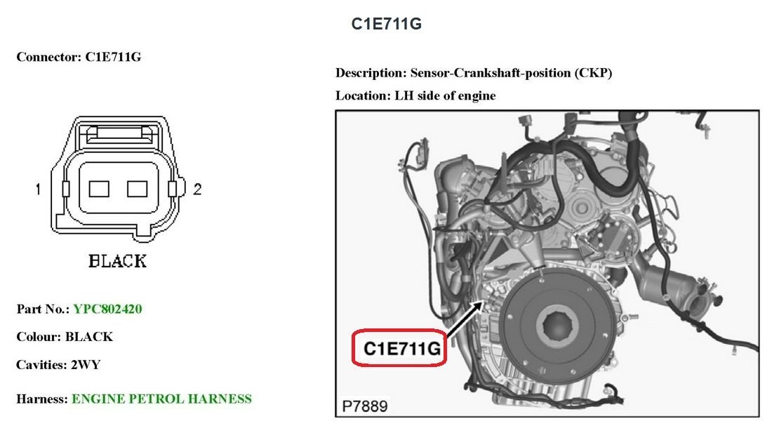 Crankshaft Position Sensor location on 08 LR2 Land Rover Forums