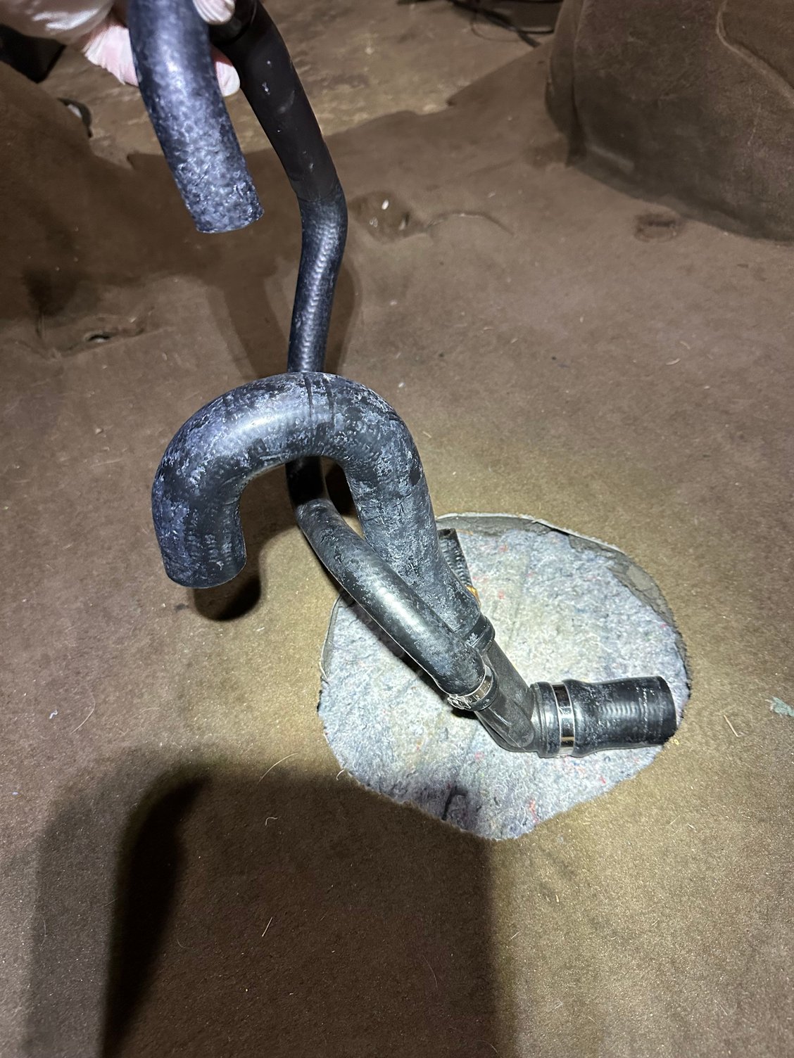 AFTER turning U hose