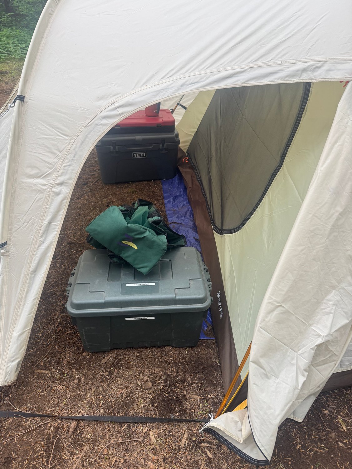 Vestibule which is why I bought this tent
