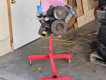 Up onto the stand without a hoist 