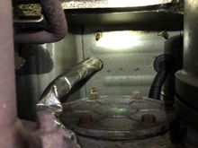 Wider view. Transfer case at the bottom of the photo for orientation.