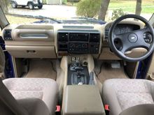 Interior shot: right hand drive