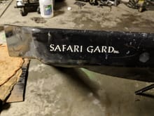 Safari Gard rear bumper