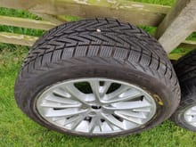 wheel and Winter tyre used as spare