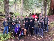 The teams group photo me an my driver on far left