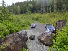 Grant Bay parking - it is a pretty decent FSR to here