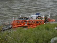 The reaction ferry just finished loading