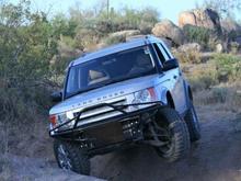 I hate it when this happens. Back end slid into a rut. Makes for good pictures.