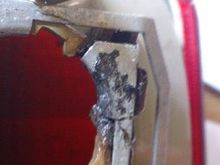 Burned Drivers Side Tail Light