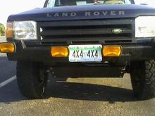 southdown Steering Guard.  Steel color painted three coats black bed liner