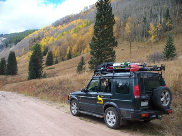 Pulled off I-70 at the top of the Rockies and took a dirt road to Red Cliff, CO.