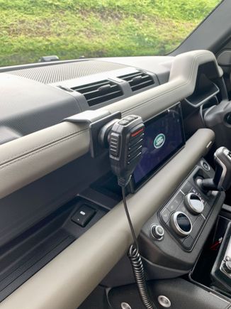 Trying Mike on dashboard using same phone mount