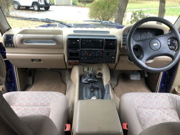 Interior shot: right hand drive