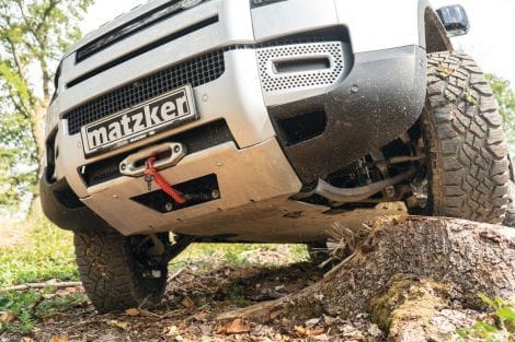 The matzker winch is the same type as the JLR one, but is mounted 6 inches lower