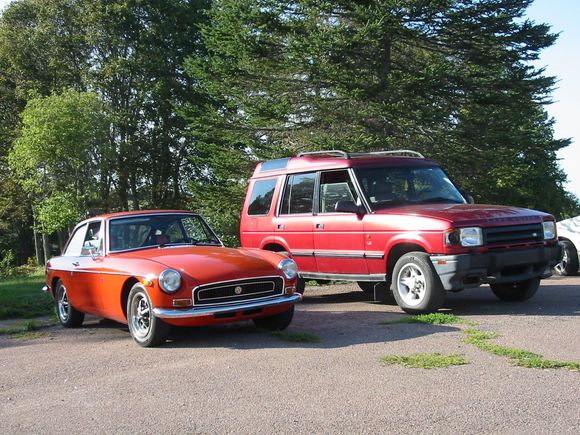 With my 72 MGB GT