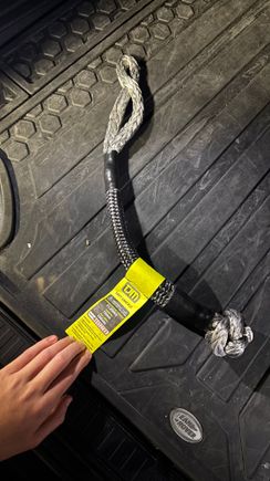 TJM soft shackle. Rating on label